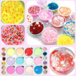 Christmas Countdown Calendar, Kids Advent Calendar with Toys DIY Fluffy Slime Crystal Slime Plasticine DIY Puff Puzzle for Kids Slime Silk Mud Crystal Slime Soft molding Clay Stress Relief Toy
