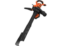 Black & Decker Beblv301-Qs, Lövblås Med Ryggsäck, 206 Km/T, 404 Km/T, 268 M³/H, 72 L, Svart, Orange