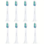 Tandborsthuvuden för Philips Sonicare: Sonic elektriskt borsthuvud kompatibelt med ProtectiveClean DiamondClean C2 C1 G2 W 4100 5100 8-pack White Small