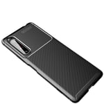 CruzerLite Sony Xperia 1 II Case, Carbon Fiber Texture Design Cover Anti-Scratch Shock Absorption Case for Sony Xperia 1 II (Carbon Black)