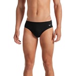 NIKE Men's Swim Briefs, Black, L