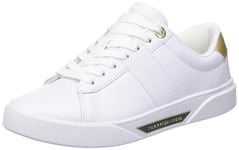 Tommy Hilfiger Women Chic Panel Court Sneaker, White, 39 EU