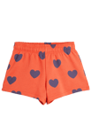 Mini Rodini Hearts Sweatshorts Röd