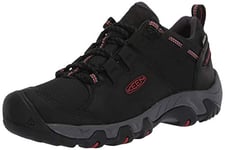 KEEN Homme Steens Low Height Waterproof Hiking Shoe Chaussure de randonnée, Black/Bossa Nova, 45 2/3 EU