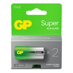 GP Batteri Super Alkaline C LR14 2-Pack