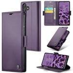 Samsung Galaxy A55 5G      Pu Wallet Case    [Purple]