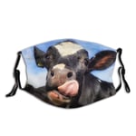 RENNAI Funny Cow Taste the Summer Adjustable Tightness, Reusable Sports Mask