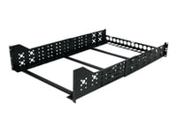 Startech.Com 3U Universal Server Rack Rails - Taa Compliant Fixed Mounting Rails - 19" Adjustable Depth Rack Mount Rails (Unirails3u) - Rackskena - Svart - 3U - 19" - För P/N: Rk1233bkm, Rk2433bkm, Rk2537bkm, Rk3236bkf, Rk4236bkb, Rk4242bk24, Rk4242