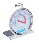 Kitchencraft Fridge Freezer Thermometer Temperature Gauge Round Stainless Steel