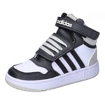 adidas Hoops Mid Shoes, Cloud White/core Black/Orbit Grey, 6.5 UK