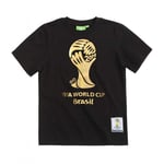 Tee Shirt Manches Coutes Enfant Fifa 2014 Noir