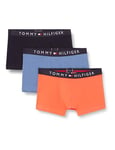 Tommy Hilfiger Homme Boxer Lot de 3 Slip Sous-Vêtement, Multicolore (Crushed Coral/Des Sky/Iron Blue), XL