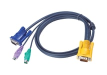 ATEN – KVM cable, SPHD15 ma to 2xPS/2 ma & HD15 ma, 2m (2L-5202P)