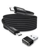 Basesailor USB Type C to C 100W Cable with USB Adapter 4.5M,Power Delivery Fast Charging PD Charger Cord for MacBook,iPad Pro Air 4 4th 5th Mini 6th Gen,Samsung Galaxy Note S20 S22 S23 S24,Z Fold Flip