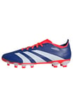 adidas Predator League Football Boots Multiground, Lucid Blue/Cloud White/Solar Red, 8.5 UK