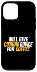 Coque pour iPhone 12 mini Amusant, Chef Cook donnera des conseils de cuisine pour le café