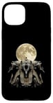 Coque pour iPhone 15 Plus Pharaon King Tut Lune hurlante égyptienne