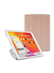 Pipetto iPad 10.2" Metallic Origami case with TPU back - Rose Gold