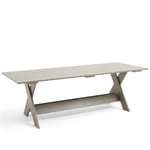 Crate matbord taupe furu 230x90 cm