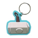 South Coast Jewellery Thor Thunder Hammer Keyring Keychain 2D Rubber Bag Pencil Case Charm Pendent Zip Accessory