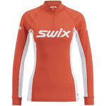 Swix RaceX langermet Halfzip Dame Cayenne/Bright White, L