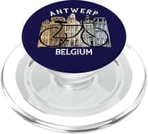 Biking Belgium Anvers graphique PopSockets PopGrip pour MagSafe