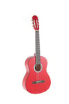 GEWApure Guitare classique BASIC 3/4 rouge transparent