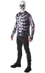 RUBIE'S - Déguisement Top + Cagoule Officiel Fortnite adulte Skull Trooper