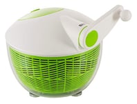 Kuhn Rikon Salad Spinner with Side Handle and Instant-Stop Button, Green, 26 cm