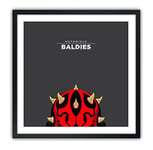 K.Olin Tribu - Affiche Notorious Baldie Darth Maul par Mr Peruca, Papier, Blanc, 30 x 40 x 0.1 cm