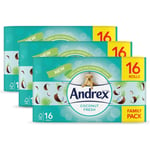 Andrex Toilet Rolls Coconut Fresh x48, 2 Ply Toilet Tissue Paper