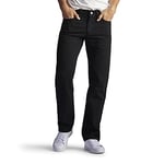 Lee Men's Regular Fit Straight Leg Jean, Double Black, 35W / 30L