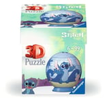 Ravensburger - Puzzle 3D Ball - Disney Stitch - A partir de 6 ans - 54 pièces numérotées à assembler sans colle - A collectionner - Support inclus - 11597