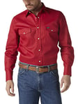 Wrangler Men's Ms70719 button down shirts, Red, M UK