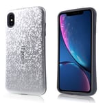 Apple iPhone Xs Max IFACE MALL mosaiikki kuviollinen hybriidi muovinen takasuoja kuori - Harmaa Hopea/Harmaa