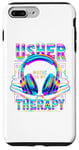 iPhone 7 Plus/8 Plus USHER HipHop Fan Music Therapy Retro Vintage Headphones 80s Case