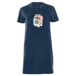 Nickelodeon Rugrats Women's T-Shirt Dress - Navy Acid Wash - XS - Navy Acid Wash