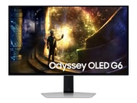 Samsung Odyssey Oled G6 S27dg610su - G61sd Series - Oled-Skjerm - Gaming - 27" - 2560 X 1440 Qhd @ 240 Hz - 250 Cd/M² - 1000000:1 - Hdr10, Hdr10+ Gaming - 0.03 Ms - 2Xhdmi, Displayport - Sølv