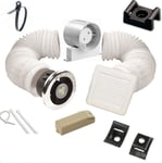 AirTech-UK Bathroom Fan Timer Model Shower Light Kit 100mm 4" with Transformer