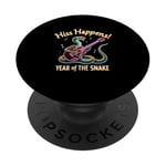 Hiss Happens Funny Year Of The Snake PopSockets Adhesive PopGrip