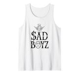 Junior Sad Boyz Crying Cherub Angel With Halo And Wings Tank Top