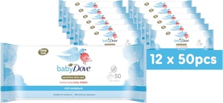 Baby Dove Sensitive Skin Care Baby Wipes, Rich Moisture - Soft Cleansing, & Wet