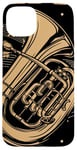 Coque pour iPhone 15 Plus Keeping It Low Key Funny Tuba Instrument de musique Tuba Player