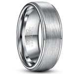 Nuncad 8 mm Tungsten Carbide Stål Färg Lassa Ring Herr Dam Mode Bröllop Smycken 12