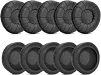 Lot De 5 Paires De Coussinets D'Oreille Compatibles Avec Casque Jabra Pro 920 930 935 9450 9460 9465 9470 / Uc Voice 550 (Cuir Grenouille/5 Paires)[QUE074717]