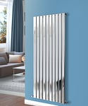 NRG 1600x680 Vertical Flat Panel Designer Radiators Central Heating Rad Chrome