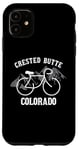 Coque pour iPhone 11 Graphique Biking Colorado Crested Butte