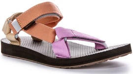 Teva Original Universal Back Strap Vegan Sandal Pink Purple Womens UK 3 - 8