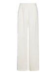 Malina Mya Double Pleat Wide Linen Pants Vit