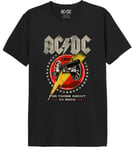 AC/DC « 1981 Vintage » MEACDCRTS032 T-Shirt Homme, Noir, Taille XL